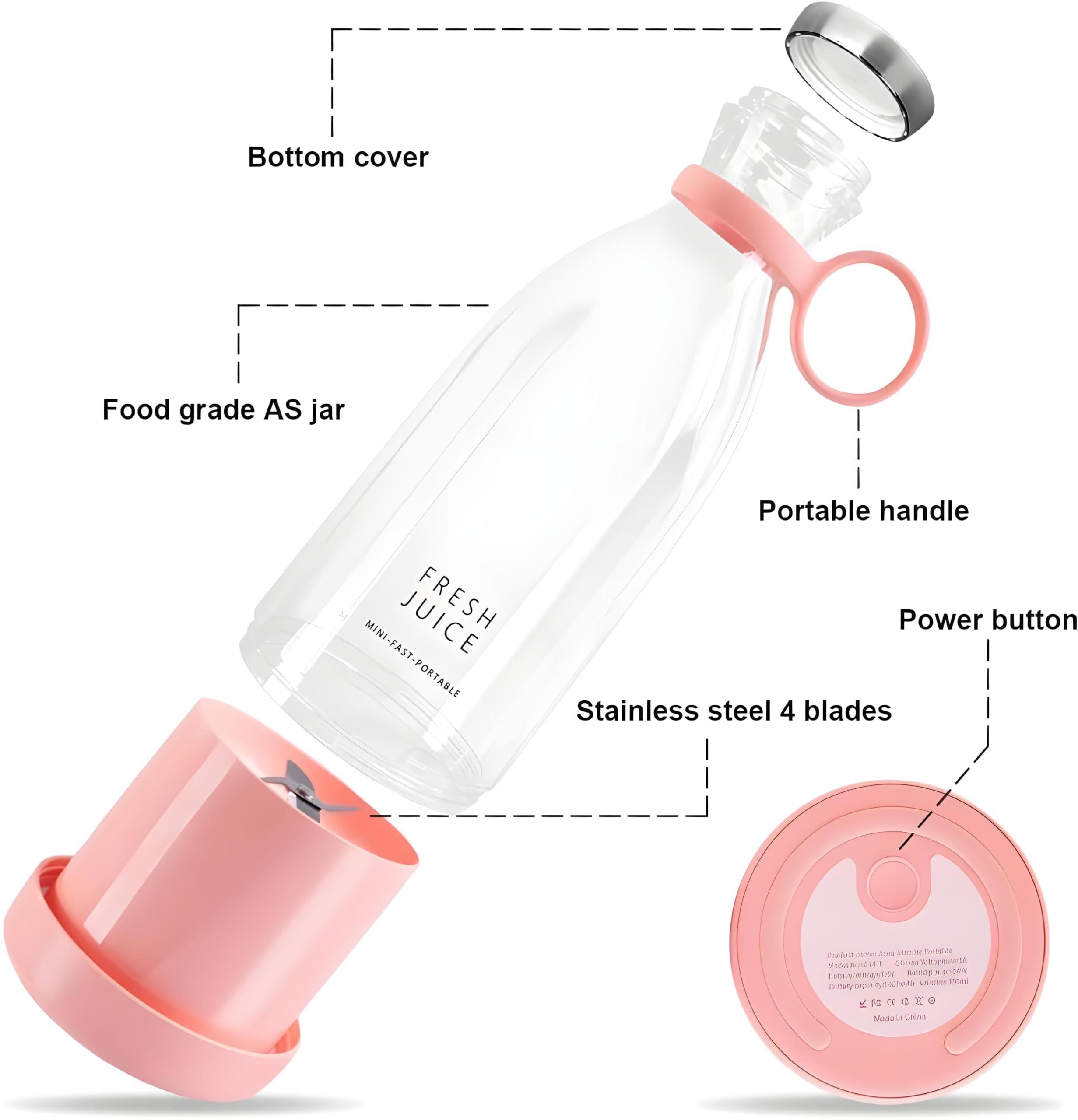 Portable Mini Blender for Fresh Juice